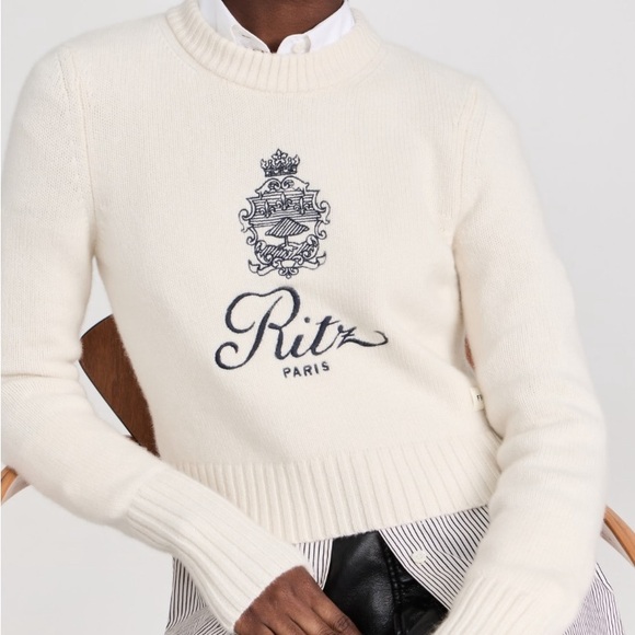 Sold-FRAME x Ritz Paris Cashmere Sweater - Picture 2 of 8
